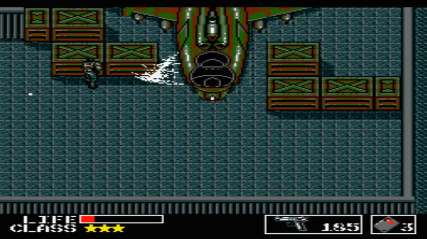 Metal Gear - геймплей игры MSX2